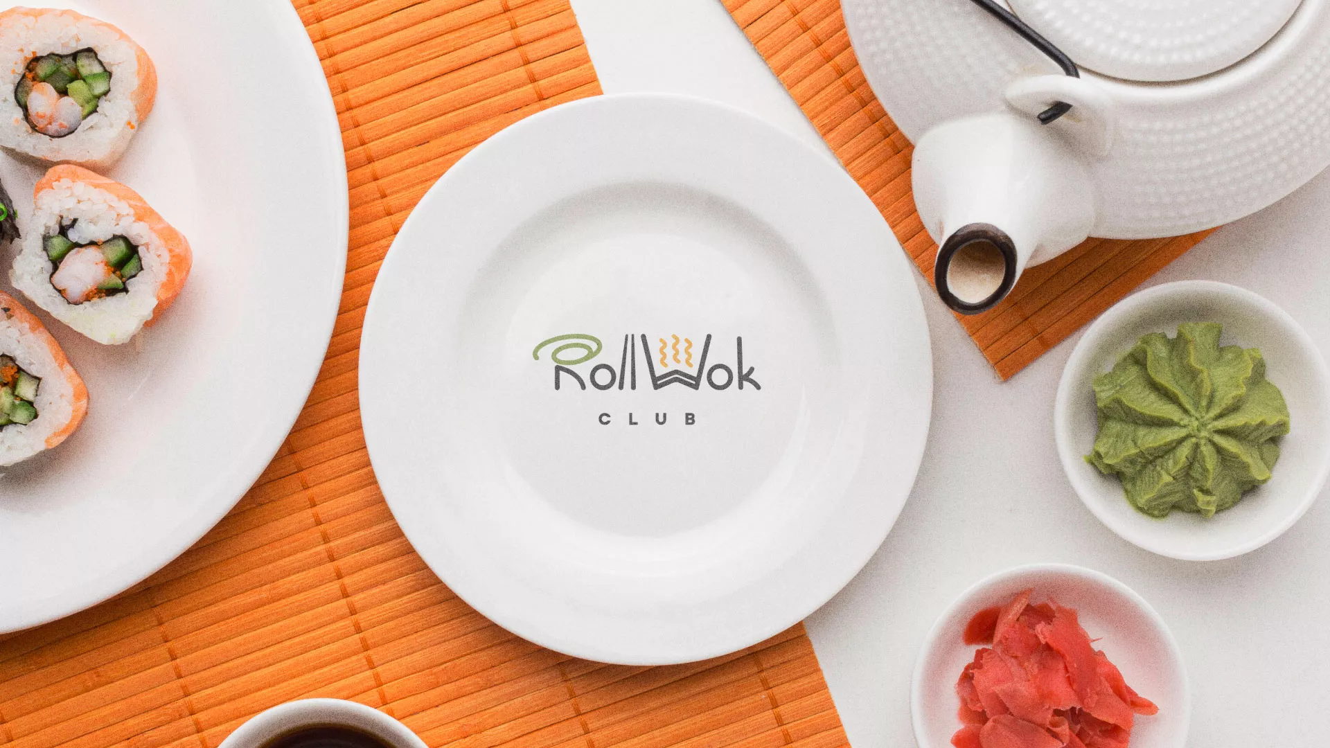 Разработка логотипа и фирменного стиля в Кеми для суши-бара «Roll Wok Club» Разработка логотипа и фирменного стиля в Кеми для суши-бара «Roll Wok Club»